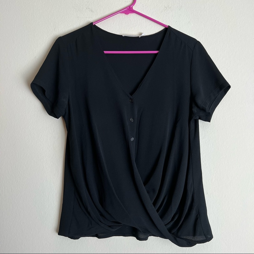 ⭐️ Lush Faux Wrap Blouse